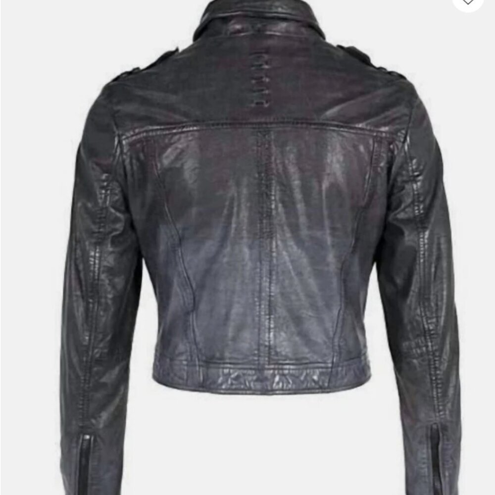 MAURITIUS Faira Lamb Leather Jacket – Black (Size S, NWT) - Picture 7 of 13